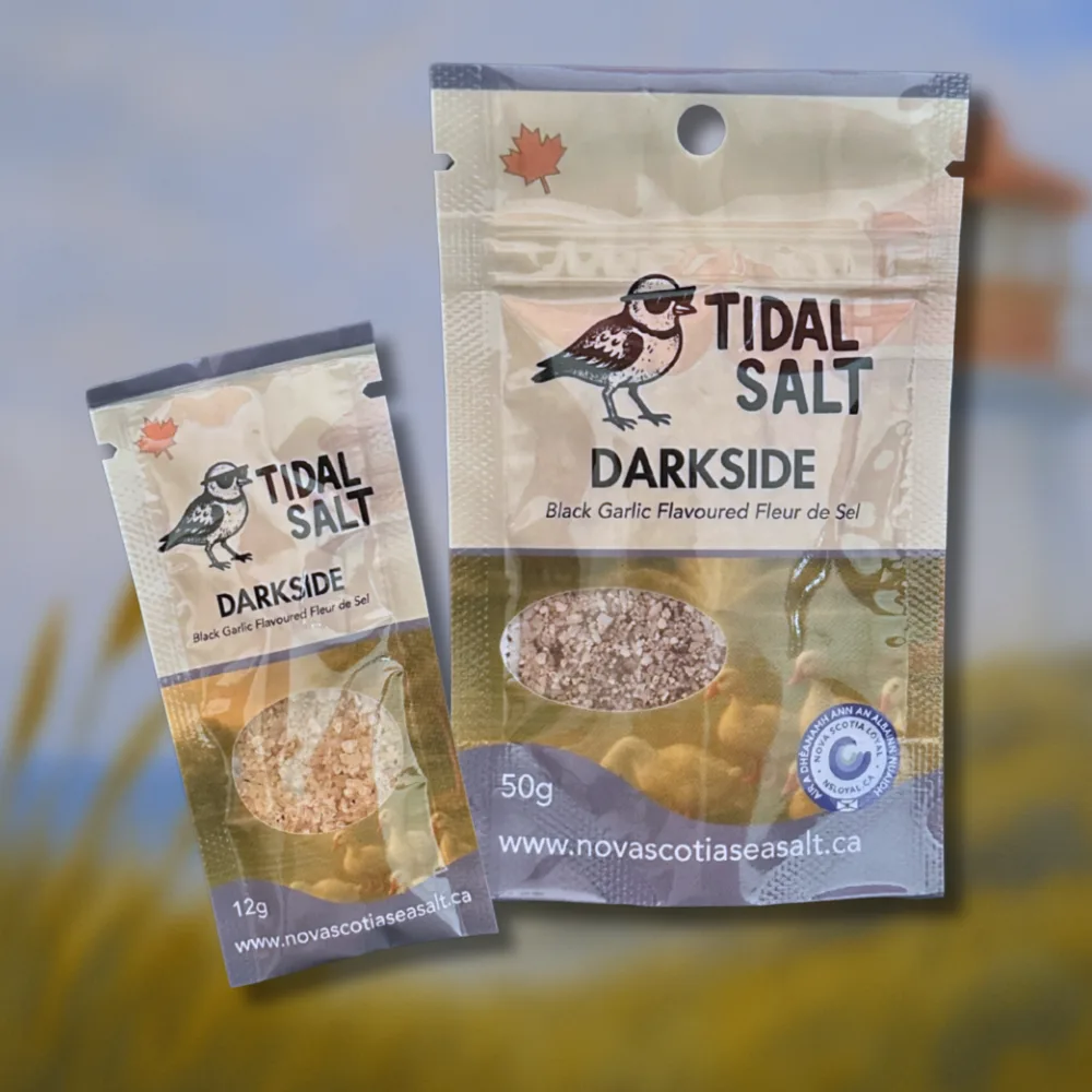 Tidal Salt Black Garlic Fleur de Sel packaging